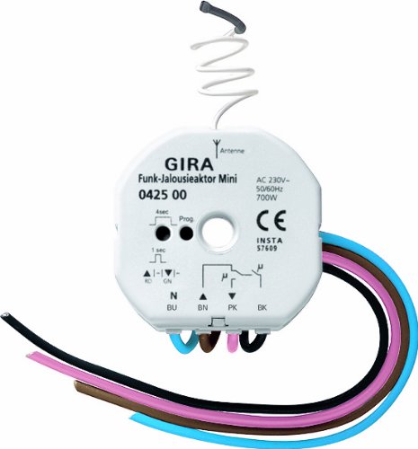 Preisvergleich Produktbild Gira 042500 Jalousieaktor Mini Unterputz Funk Bus