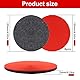 FAELNK 8 pcs Polierfilz 125mm Filz Polierscheibe 125mm Auto Polierpads Klett Auto Polierscheibe Set Kompatibel mit Bosch Exzenterschleifer für Auto Badewanne Glas Metall Marmor