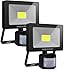 MEIKEE 20W LED Strahler mit Bewegungsmelder 1700LM 6500K Superhell LED Fluter mit Sensor IP66 Wasserdicht Außenstrahler Flutlichtstrahler Scheinwerfer für Garten Garage Sportplatz, 2 Pack