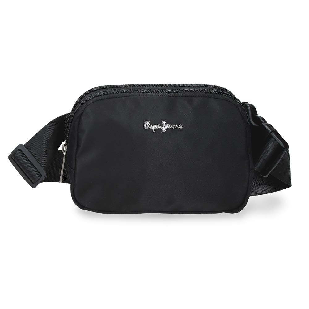 Pepe Jeans Riñonera poliéster y PU, Correa Ajustable y versátil by Joumma Bags