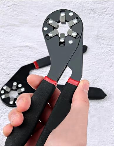 Tumsmarg 8 Inch Adjustable Wrench - Multifunctional Tool for Home Emergency Maintenance, Chrome Craftsman Clamp (8 inches) - Image 4