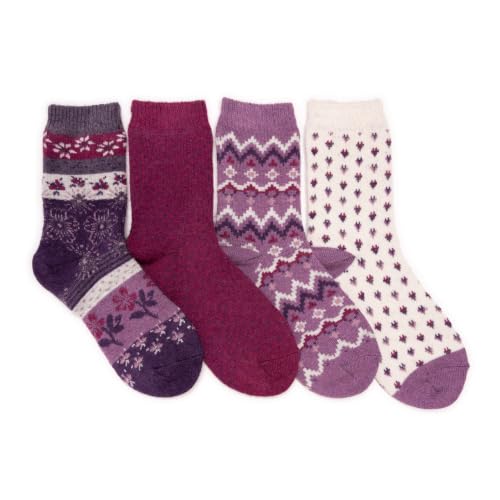 Image of MUK LUKS Women's Holiday 4 Pair Pack Socks