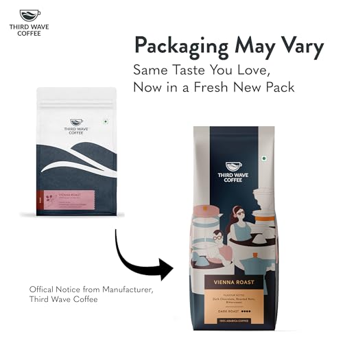 Image of THIRD WAVE COFFEE | Vienna Roast | 100% Arabica | Dark Roast | Home Espresso | Fine Grind | 250 grams | Pouch