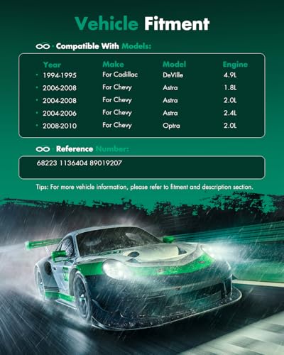 Image of SCITOO AC Compressor for Cadillac for DeVille 4.9L 1994-1995 | Fast Cooling, Ultra Low Noise (≤72 dB)Air Conditioner Compressor with Clutch, Easy Installation, 68223 1136404 89019207