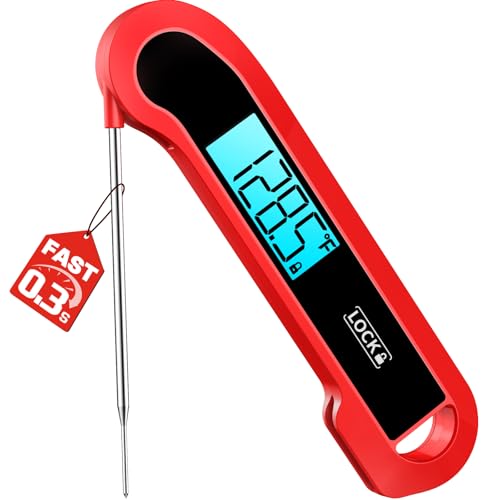 0.3 Sec Instant Read Meat Thermometer Digital for Cooking, ±0.5℉ ...