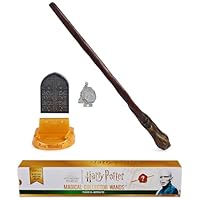 Wizarding World Harry Potter, Magical Collector Mystery Wand with Stand & Die-cast Icon, Magical Artifacts Series (Styles Will Vary)