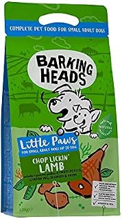 Barking Heads Dry Dog Food for Small Breeds - Chop Lickin' Lamb 1.5kg - Grass-Fed Lamb with No Artificial Flavours - Good for Joint Health