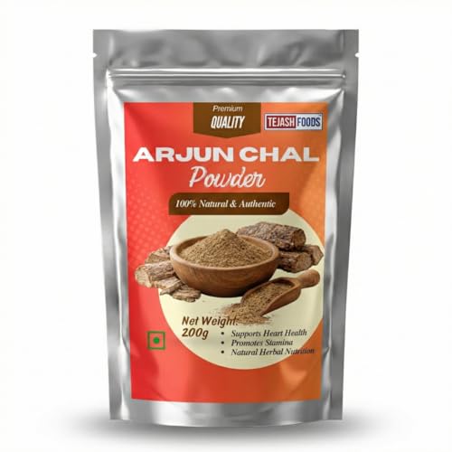 Tejash Foods Arjun Chhal Powder 200 g | 100% Natural | Pure Arjun...