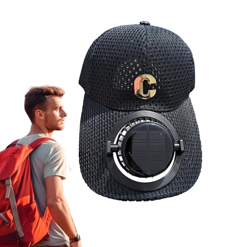 Casquette de baseball à ventilateur solaire de plage pour randonnée camping et golf outdoor