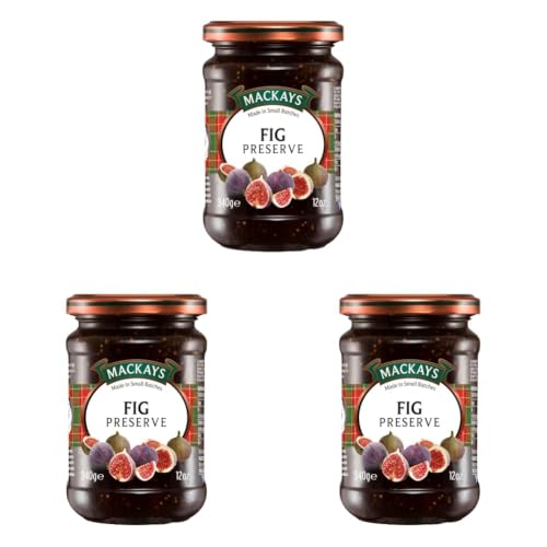 Image of Mackays Fig Preserve 340g | Made with Whole Fruit | Traditional Copper Pan Cooked | Vegan | Imported from Scotland (Pack of 3)