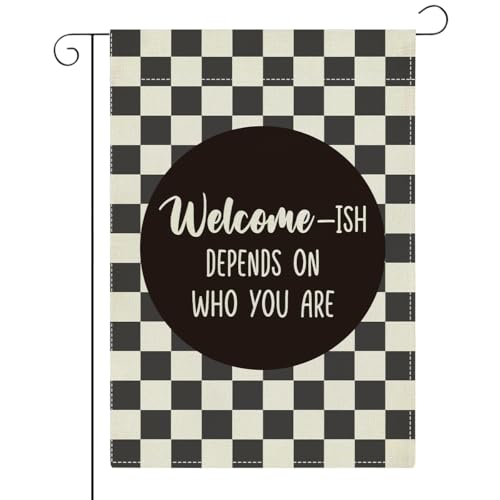 Funny Garden Flag for Outside Yard Veranda Patio Outdoor Welcome-Ish