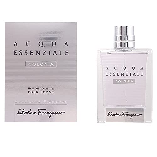 Salvatore Ferragamo Acqua Essenziale Colonia Eau de Toilette Spray for Men, 3.4 Fluid Ounce