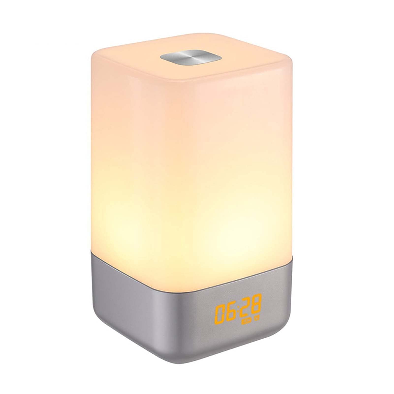 Control Táctil Wake Up Light, Despertador de Amanecer, con Snooze, 7 Colores, 7 Sonidos Naturales