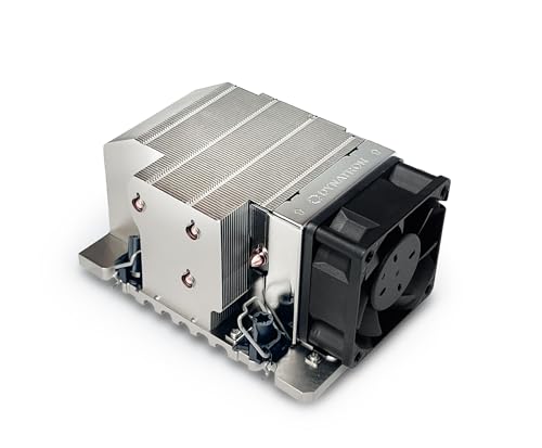 Image of Dynatron C2 2U Aluminum Stacked-Fin with Heatpipe Direct Contact with CPU for Intel LGA 7529 Socket