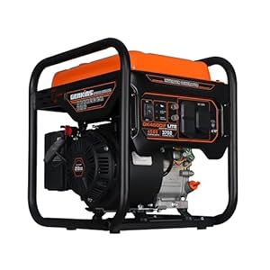 Genkins 4500 Watt Open Frame Inverter Generator 30 Amp Pure Sine Wave Noise Reduced 50% 55lbs EPA complied Gas Powered