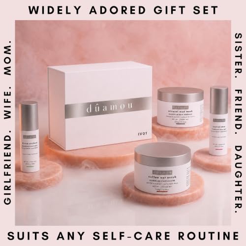 Luxury Spa Gift Set For Women - Dûamou IV01 Rejuvenating Pampering Self-care Skincare Set | Premium Gift Box with 4 Full-Size Products, Perfect Gifts for Women - Image 3