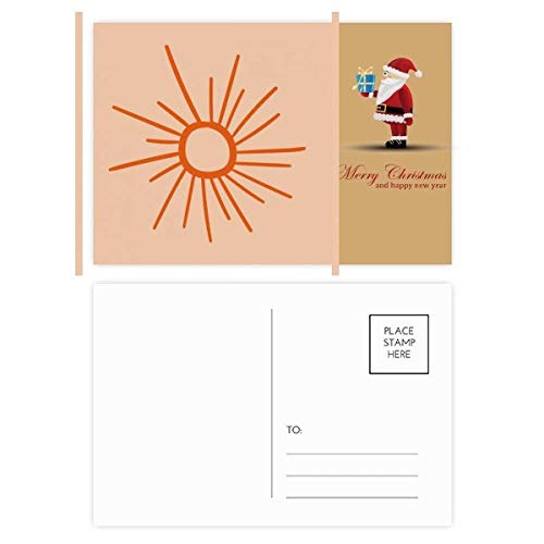 Cartes postales Père Noël Orange pour décorer la table et vos cadeaux