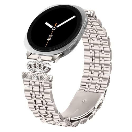 Samsung Galaxy Watch 8 40mm 44mm�p���^���X�g���b�v ���߉\�Ȗ����̃G���K���g�ȃJ�W���A���X�^�C���o���h Samsung Galaxy Watch 8 Classic 46mm ���f�B�[�X �����Y, One Size, ����