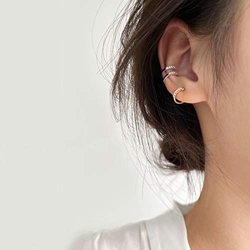 SLUYNZ Sterling Silver No Piercing Earrings Cuff for Women Cartilage Earrings Helix Earrings3