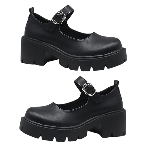 Chaussures talons en dentelle pour pieds sensibles avec plateforme stable et bride boucle