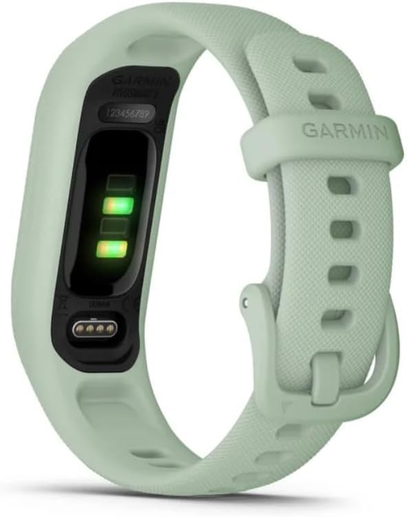 Miniatura 7 de Garmin vívosmart 5, rastreador de fitness, batería de larga duración, diseño simple, paquete de menta fresca con paño de limpieza de microfibra