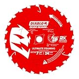Diablo Demo Demon Framing/Demolition Saw Blade with Perma-Shield Coating - Dura-Blend Carbide - 7-1/4' x 24-Tooth - D0724DA