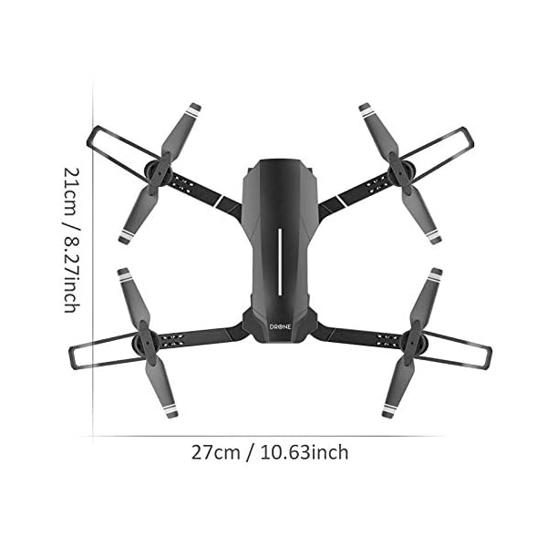 E100 WiFi Drone Fernbedienung Quadcopter mit 4K High Definition Luftbildfotografie, GPS-Positionierung, Höhenlage, App… – Bild 3