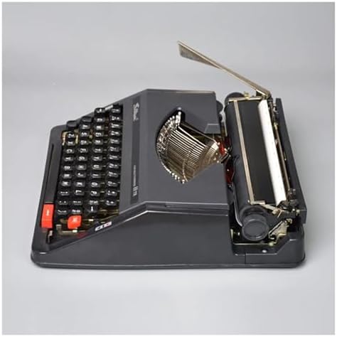 Classic Retro Black Manual Typewriter, Vintage Mechanical Typing Machine for Home & Office, Ideal for Writers, Authors & Typing Enthusiasts