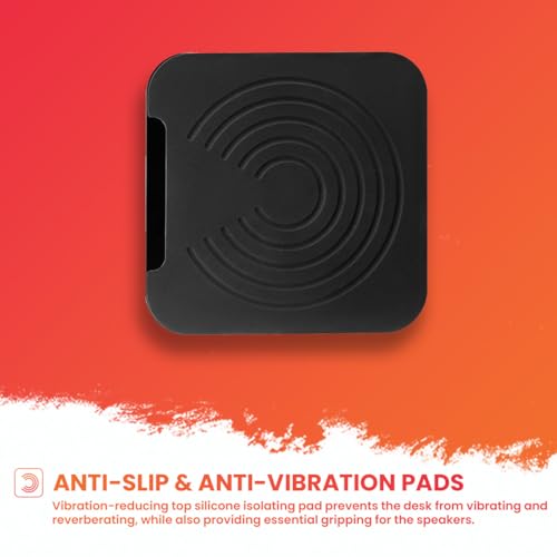 Audio Array AA-21 Desktop Mount Speaker Stands | 15KG Capacity | Height, Tilt & Rotation Adjustable | Smart Cable Management | for Sound Editing, Gaming, Music Production | Black (Set of 2) Audio Array AA-21 Desktop Mount Speaker Stands | 15KG Capacity | Height, Tilt & Rotation Adjustable | Smart Cable Management | for Sound Editing, Gaming, Music Production | Black (Set of 2)