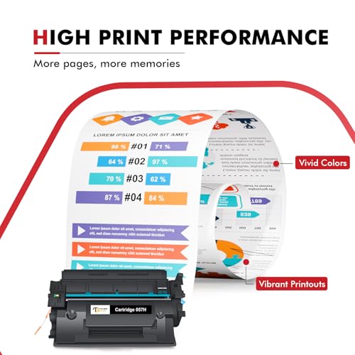 Image of 057H Black High Yield Toner Cartridge Replacement for Canon 057H 057 CRG-057H MF445dw MF455dw Toner for ImageCLASS MF448dw LBP226dw LBP227dw MF449dw MF445 LBP220 LBP230 MF440 MF450 Printer 2-Pack