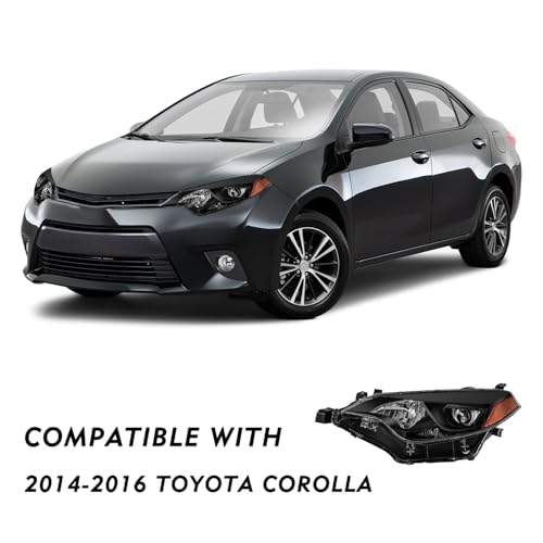 Image of TUSDAR LED Headlight Assembly for 2014 2015 2016 Toyota Corolla (W /Bulbs)