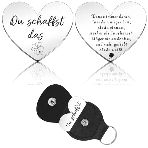 PulangRen Glücksbringer, Adventskalender Füllung, Du Schaffst Das Geschenk, Glücksbringer Schulanfang, Schulanfang Geschenke, Glucksbringer Prüfung, Pocket Hug Motivationsgeschenke (STYLE-A)
