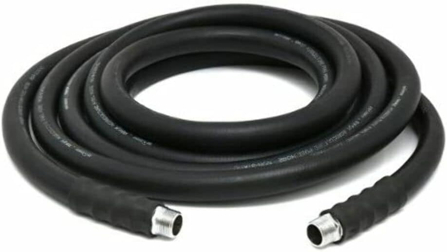 OIL SHIELD 1" x 30 ft Rubber Farm Fuel Transfer Hose with Static Wire - 2x Kink Resistance, Flexible to -30°F, Oil & Ozone Resistant, 100 PSI, Compatible with Electric Pumps