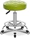 Stołek na kołach Piękna stołek koła pasowe fryzjerskie krzesło fryzjerskie stołek fryzury Salon fryzjerski Specjalny obrotowy duży stołek (Color : Green)
