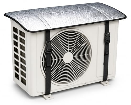 Image of AC Outdoor Unit Protector Cover | Waterproof & Heat Resistant Insulation Sheet | Heavy Duty AC Outdoor Cover for 1.5 Ton Split AC | Sun, Rain & Dust Protection