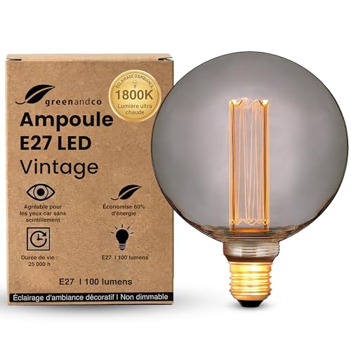 Ampoule LED E27 décorative pour une ambiance bistrot chaleureuse