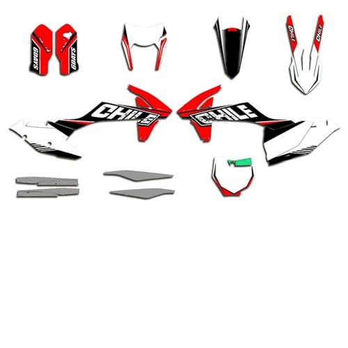 Autocollant graphique de moto resistant aux rayures SXF