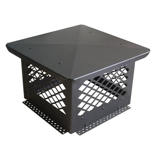 Sombrerete chimenea antilluvia cuadrado caperuza salida humos terminal tubo chimenea tapa estufa pellet barbacoa capucha