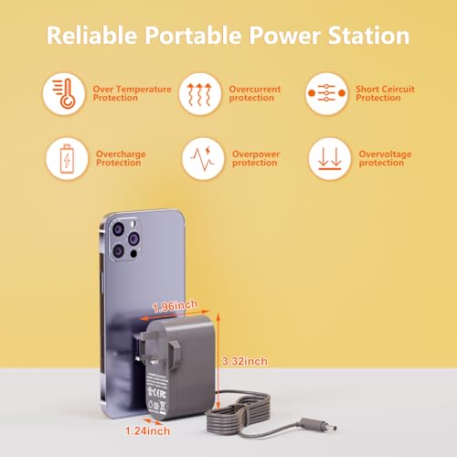 Qurzou 26.1V Charger for Dyson V6 V7 V8 SV03 SV04 SV05 SV06 SV07 SV09 Vacuum Dyson DC58 DC59 DC60 DC61 DC62 Absolute Vacuum Battery Charger Cord - Image 2