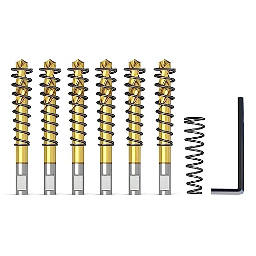 6PCS Titanium-Plated Pilot Drill Bits