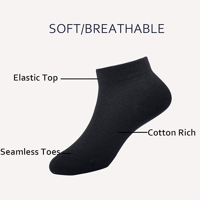 Image of Kids Ankle Socks Girls Seamless Low Cut No Show Socks Cotton Thin Athletic Socks for Boys, School socks, Super soft kids socks