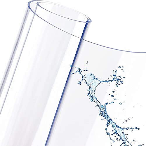 RectáNgulo Protector De Cubierta De Mesa Transparente,Impermeable Resistente Al Calor Antideslizante Y Resistente,Adecuado para Mesa De Comedor (Grosor:1.5mm,Talla:20x20cm/7.9x7.9in) Cover