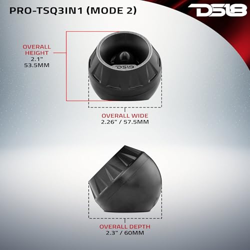 Tweeter haute compression DS18 PRO-TSQ3IN1 en néodyme 2.5cm 4 Ohm 200W - 6