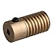 CNBTR 0.5 Modulus Light Weight Brass Reducer 20T Wore Gear Wheel + 3.175mm Bore Gear Shaft