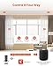 VEVOR Smart Electric Curtain Track, 71-118 inch Adjustable Length, Motorized Rod with Remote, Ceiling and Wall Mount, Automated Curtain Track System Compatible with Alexa, Google Home, App Control