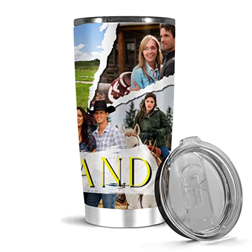 Stainless Steel Insulated Vacuum Tumblers 20 Oz Heart Glass Heartland Bottle Collage Mug Gift Friends Christmas Event Suitable For Hot Or Iced Coffee Tea Wine Water Frappe #TOP3