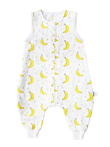 Image of ililmmoe Baby Sleep Sack with Feet Muslin Original Cotton Sleeping Bag Wearable Blankets Non Sleeves 1-4T