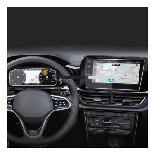 Film protecteur d'écran en verre trempé pour T-Roc 2022 de 9.2 pouces navigation GPS voiture