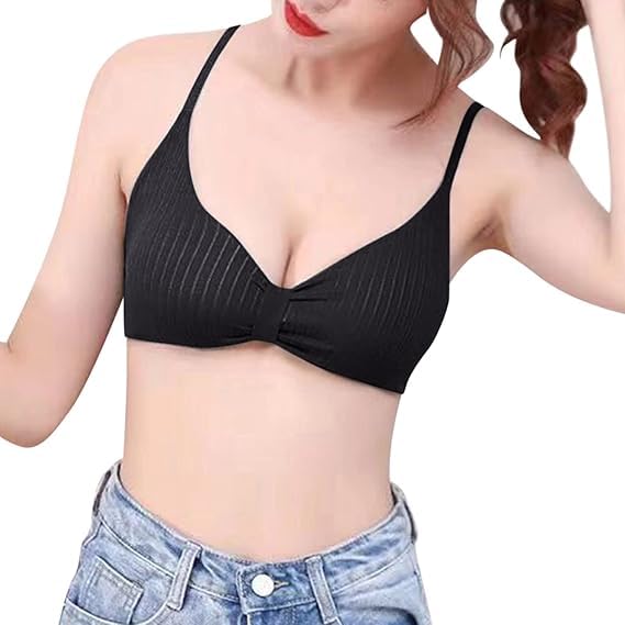 Image of Women Everyday Lightly Padded Fancy Stylis Running Tops Seamless for Bra 3337 Bra in Free Size(Fit Upto 28 to 34)