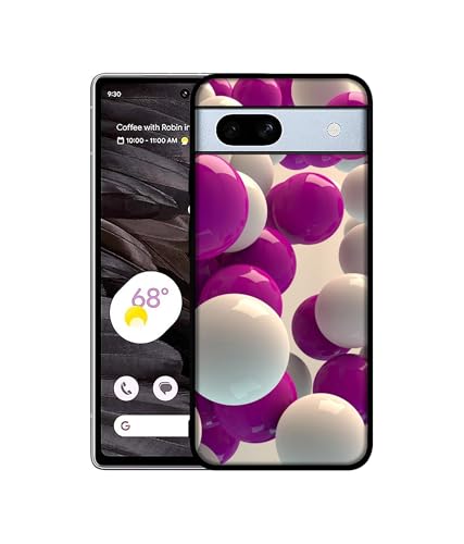 Image of 3D Balloons Design Premium 2D Printed Metal Back Case Cover for Google Pixel 7A 5G